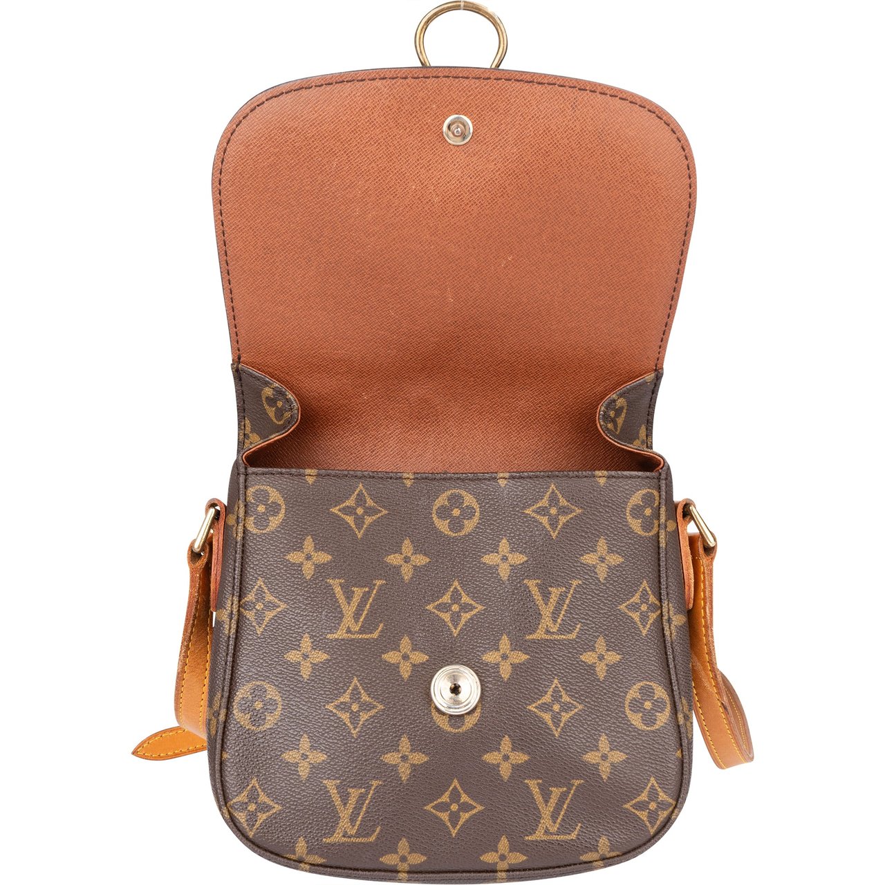 Louis Vuitton Louis Vuitton Canvas Monogram Saint Cloud MM Crossbody Bag Bruin