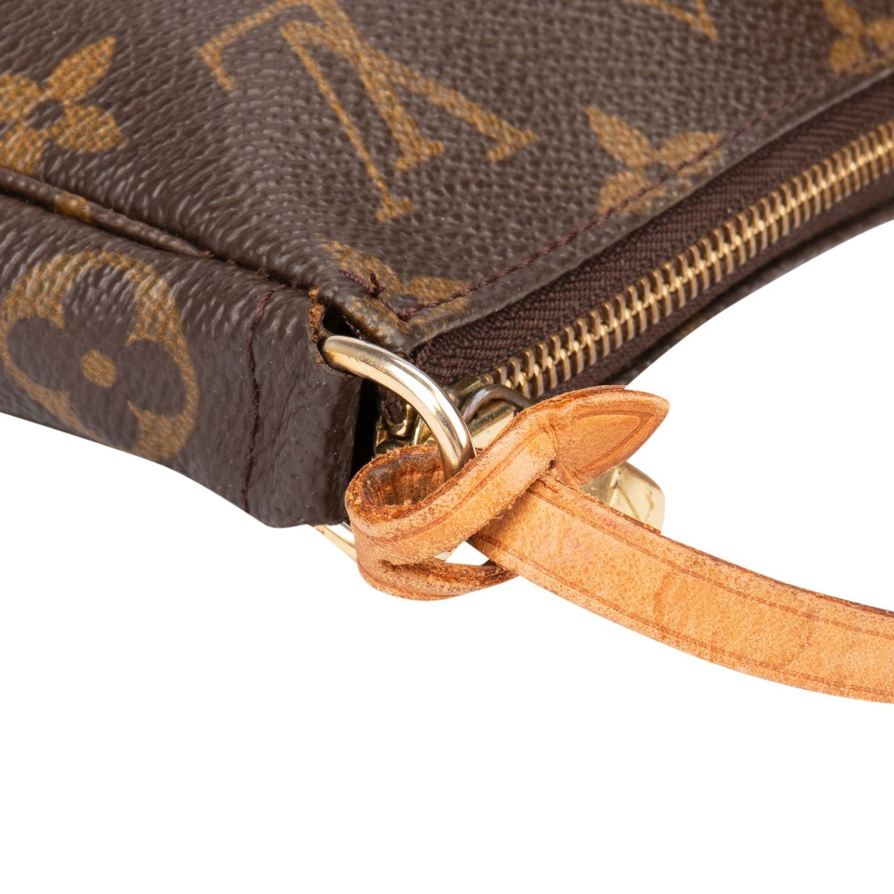 Louis Vuitton Louis Vuitton Canvas Monogram Pochette Accessoire Handbag Bruin