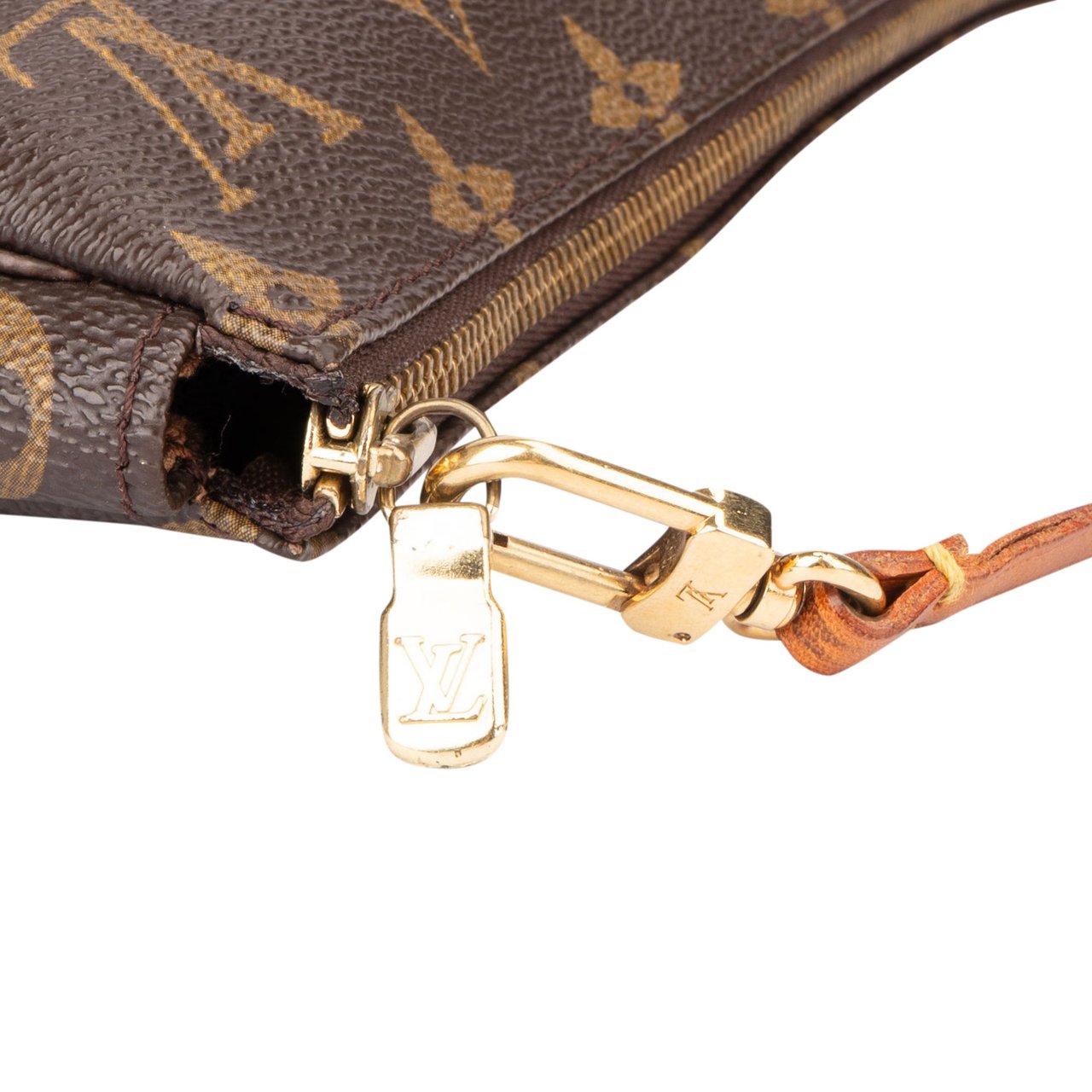Louis Vuitton Louis Vuitton Canvas Monogram Pochette Accessoire Handbag Bruin