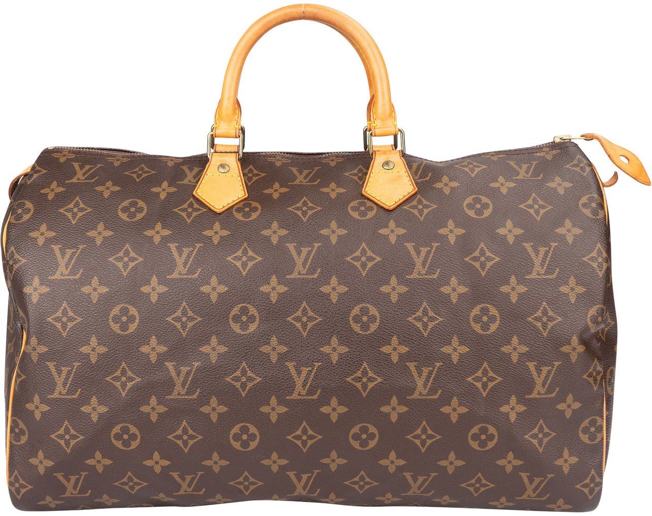 Louis Vuitton Louis Vuitton Canvas Monogram Speedy 40 Handbag Bruin