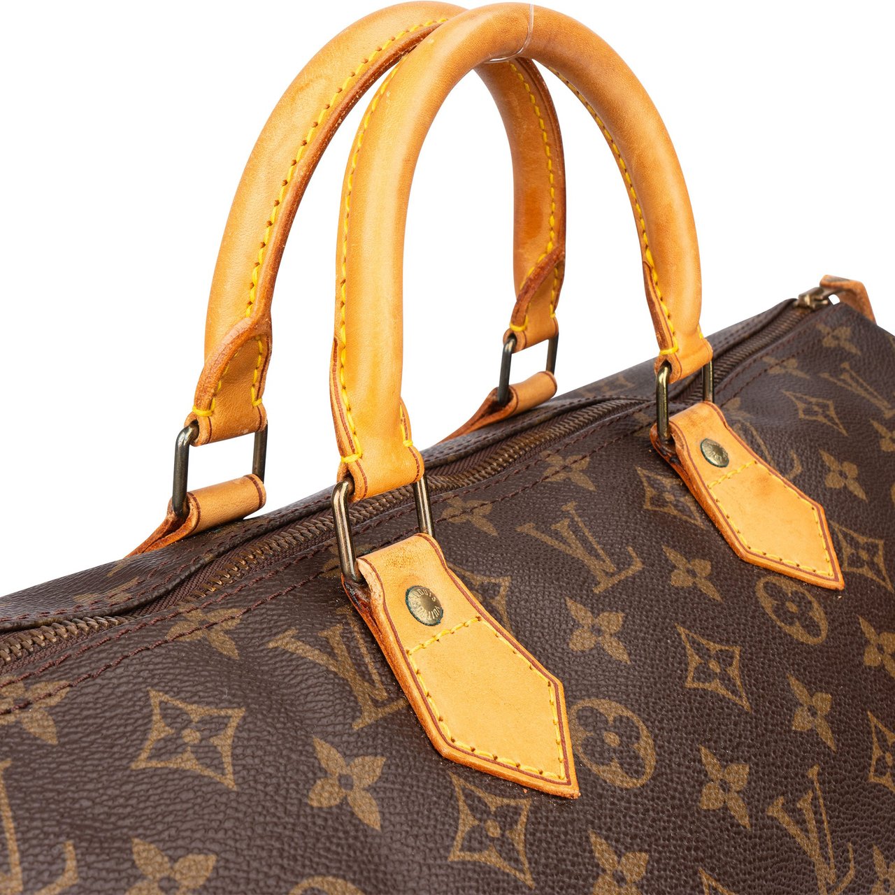 Louis Vuitton Louis Vuitton Canvas Monogram Speedy 40 Handbag Bruin