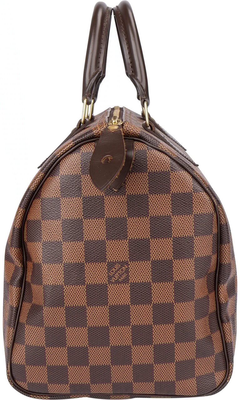 Louis Vuitton Louis Vuitton Damier Ebene Monogram Speedy 30 Handbag Bruin