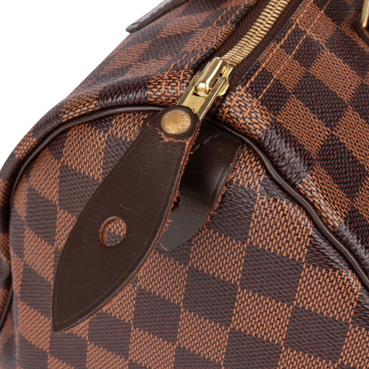 Louis Vuitton Louis Vuitton Damier Ebene Monogram Speedy 30 Handbag Bruin