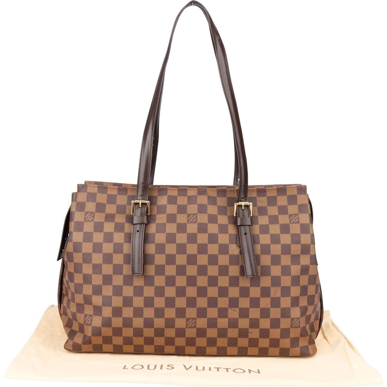 Louis Vuitton Louis Vuitton Damier Ebene Monogram Chelsea Shoulder Bag Bruin