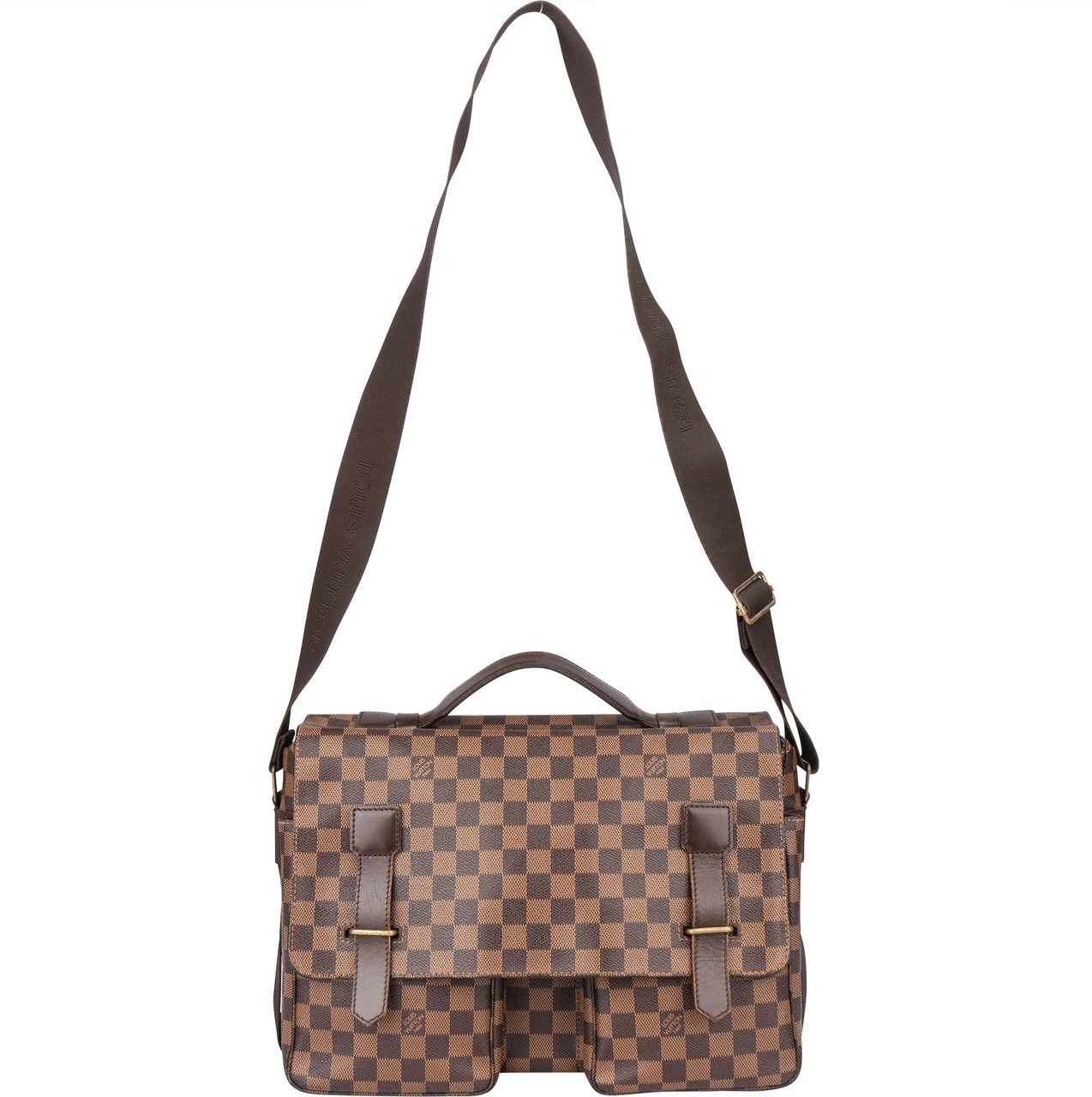 Louis Vuitton Louis Vuitton Damier Ebene Monogram Broadway Crossbody Bag Bruin