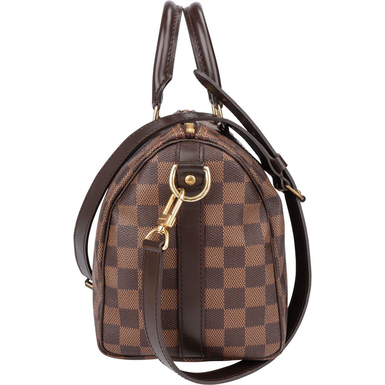 Louis Vuitton Louis Vuitton Damier Ebene Monogram Speedy 25 Bandouliere Bruin