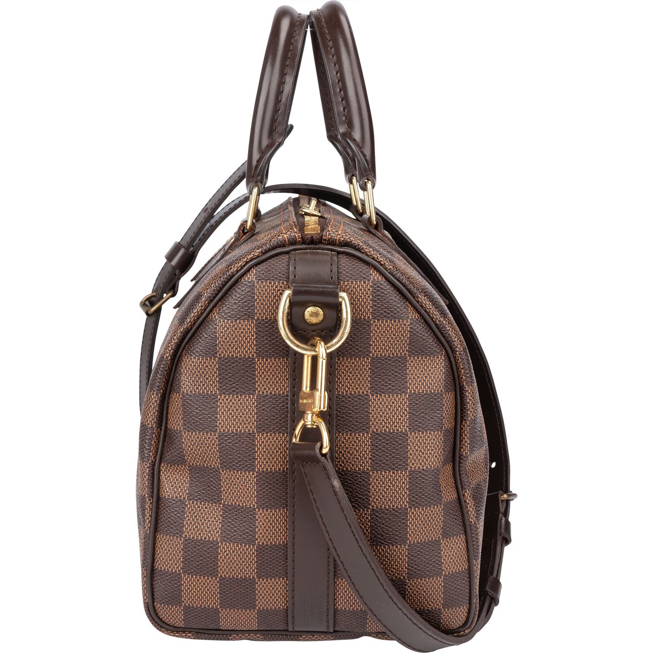 Louis Vuitton Louis Vuitton Damier Ebene Monogram Speedy 25 Bandouliere Bruin