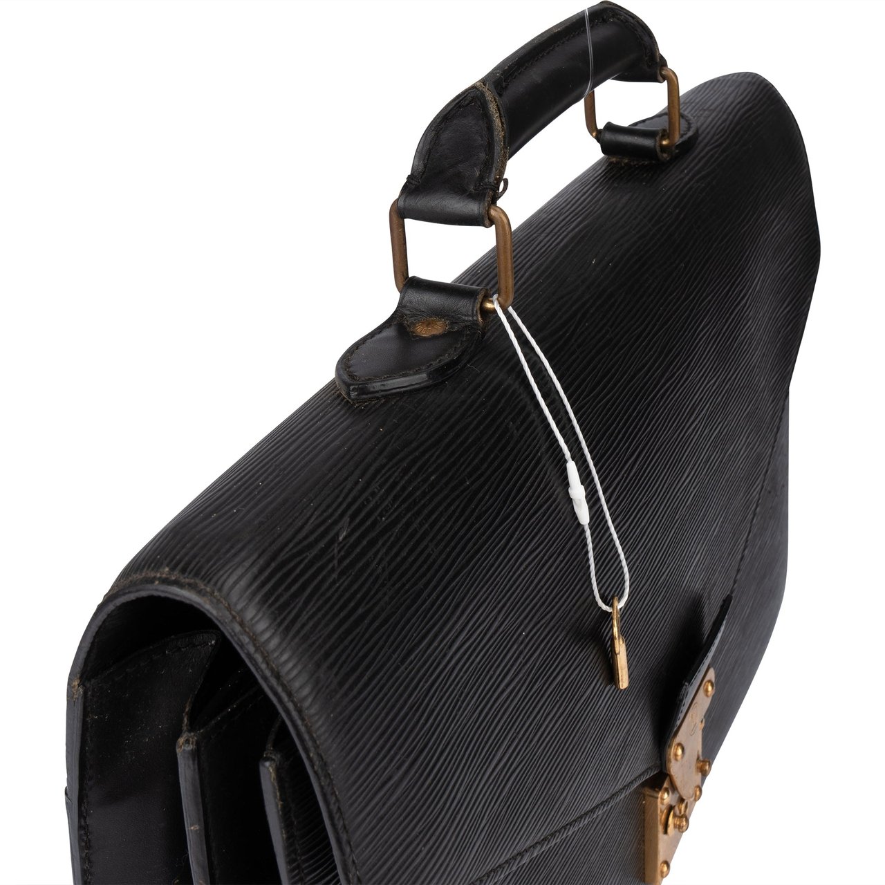 Louis Vuitton Louis Vuitton Noir Epi Leather Serviette Business Handbag Zwart