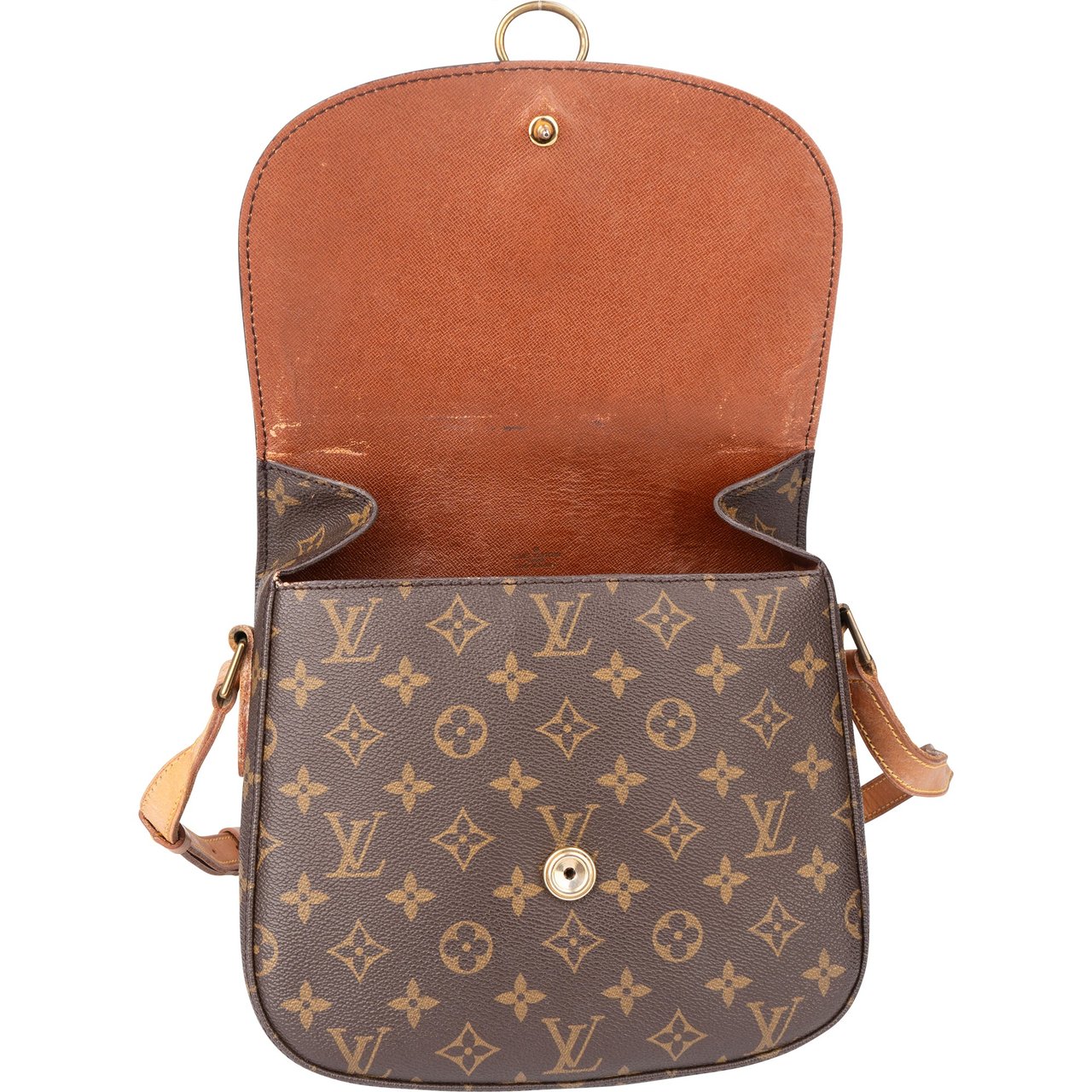 Louis Vuitton Louis Vuitton Canvas Monogram Saint Cloud GM Crossbody Bag Bruin