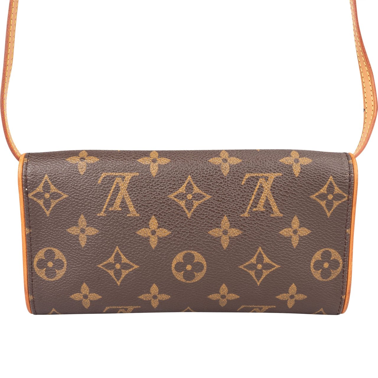 Louis Vuitton Louis Vuitton Canvas Monogram Twin Pochette PM Crossbody Bag Bruin