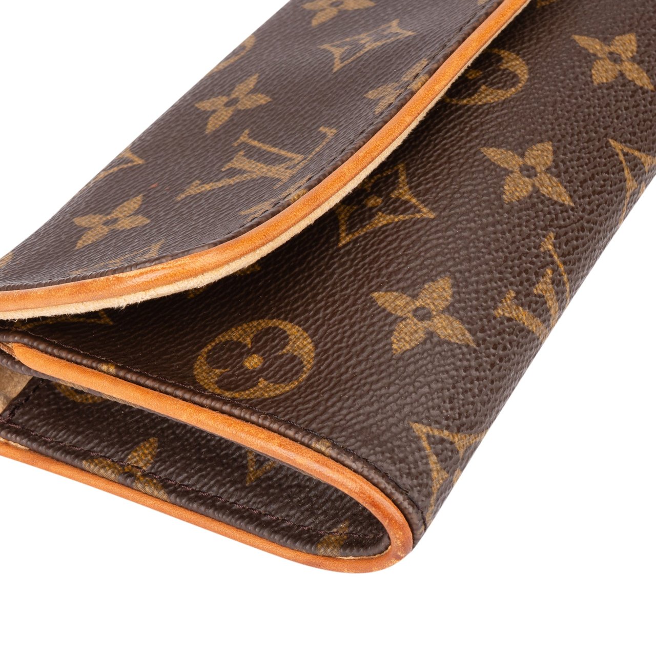 Louis Vuitton Louis Vuitton Canvas Monogram Twin Pochette PM Crossbody Bag Bruin