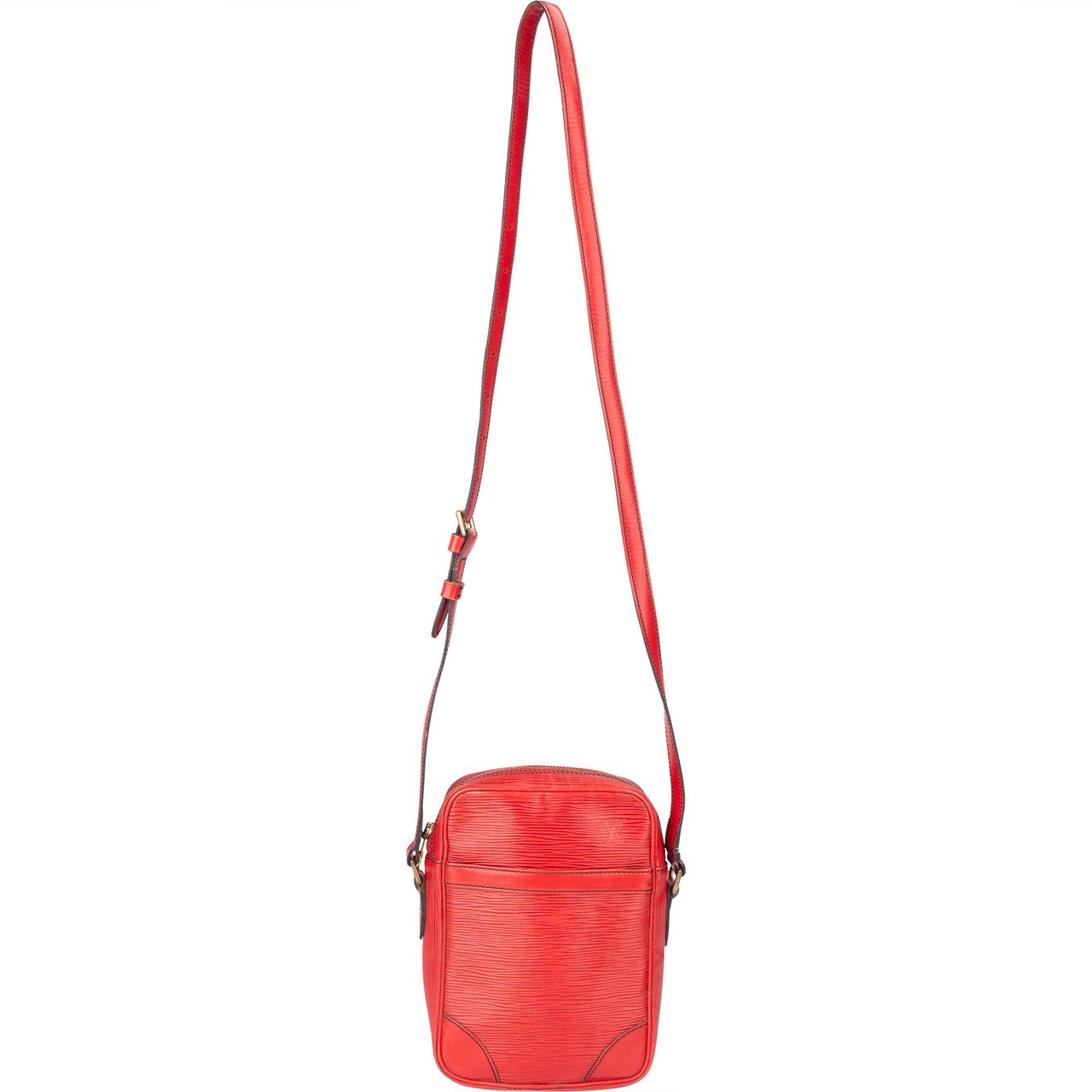 Louis Vuitton Rouge Epi Leather Danube Crossbody Bag Rood
