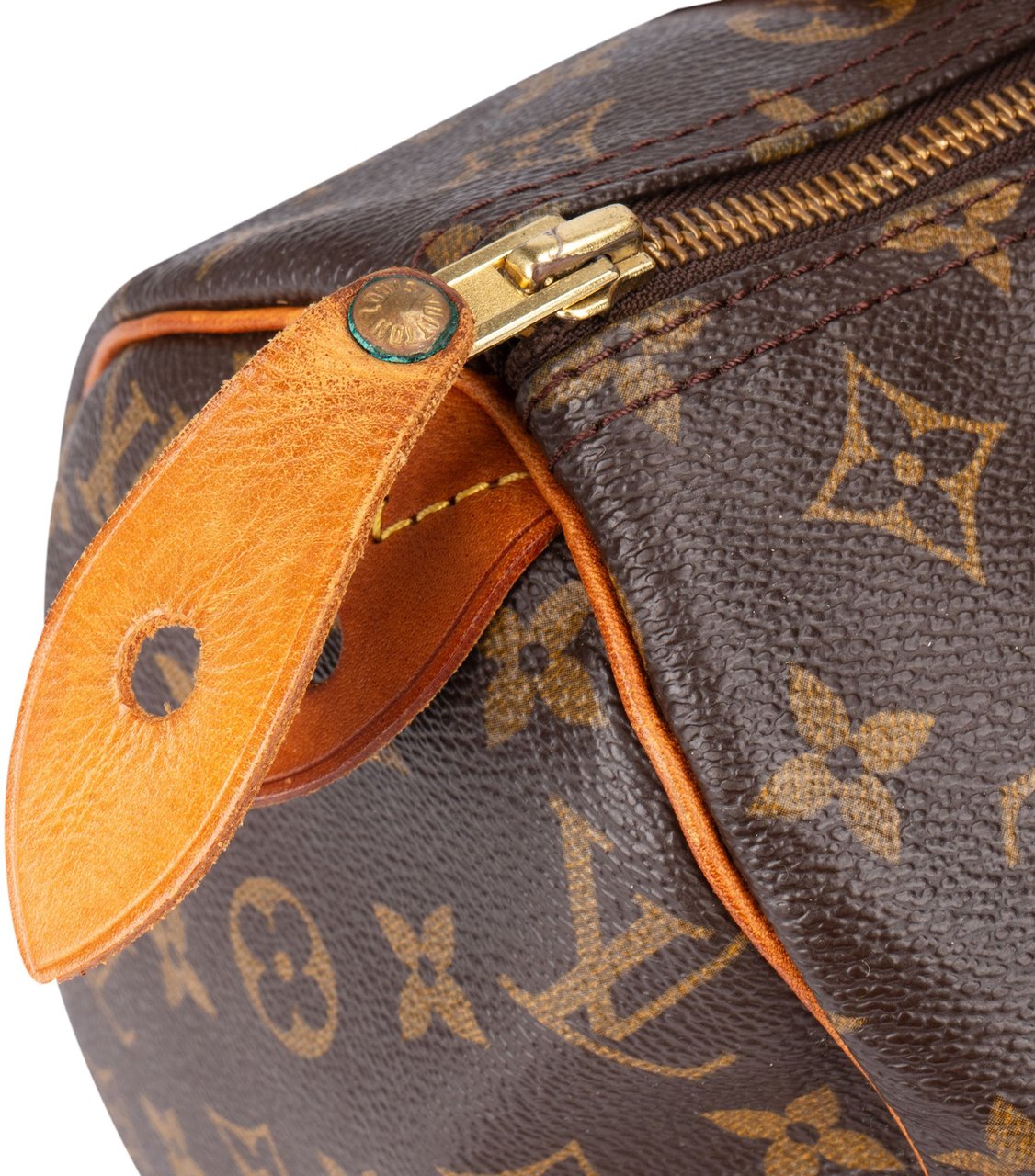 Louis Vuitton Louis Vuitton Canvas Monogram Speedy 30 Handbag Bruin
