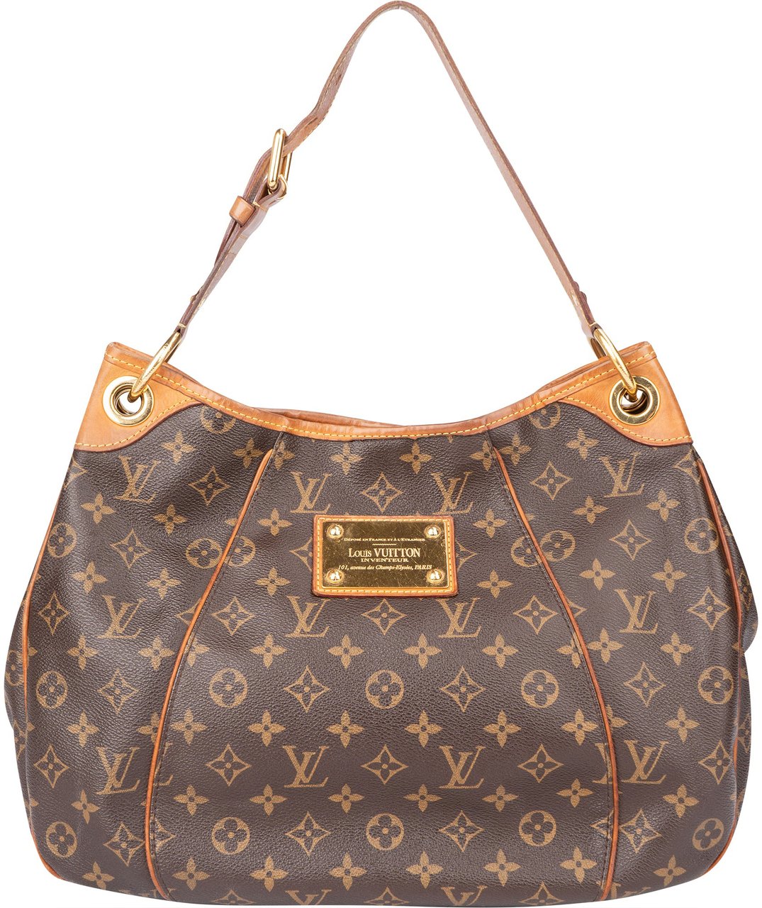 Louis Vuitton Louis Vuitton Canvas Monogram Galliera PM Handbag Bruin