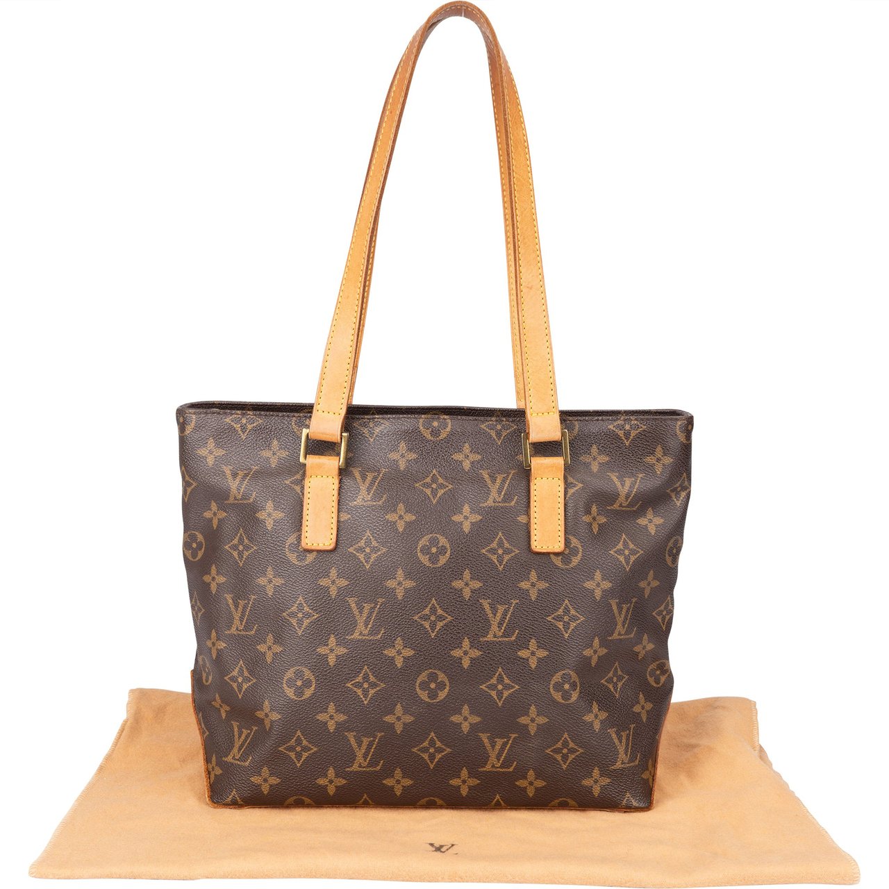 Louis Vuitton Louis Vuitton Canvas Monogram Cabas Piano Shoulder Bag Bruin