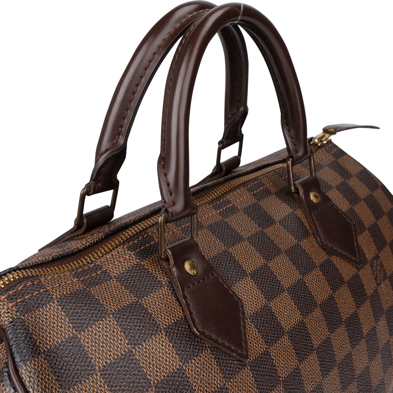 Louis Vuitton Louis Vuitton Damier Ebene Monogram Speedy 30 Handbag Bruin