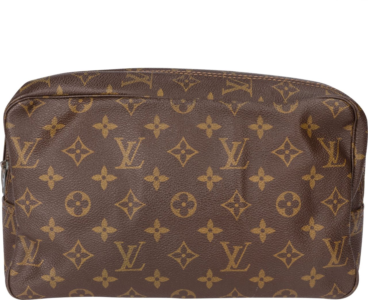 Louis Vuitton Louis Vuitton Canvas Monogram Trousse Toilette 28 Clutch Bruin