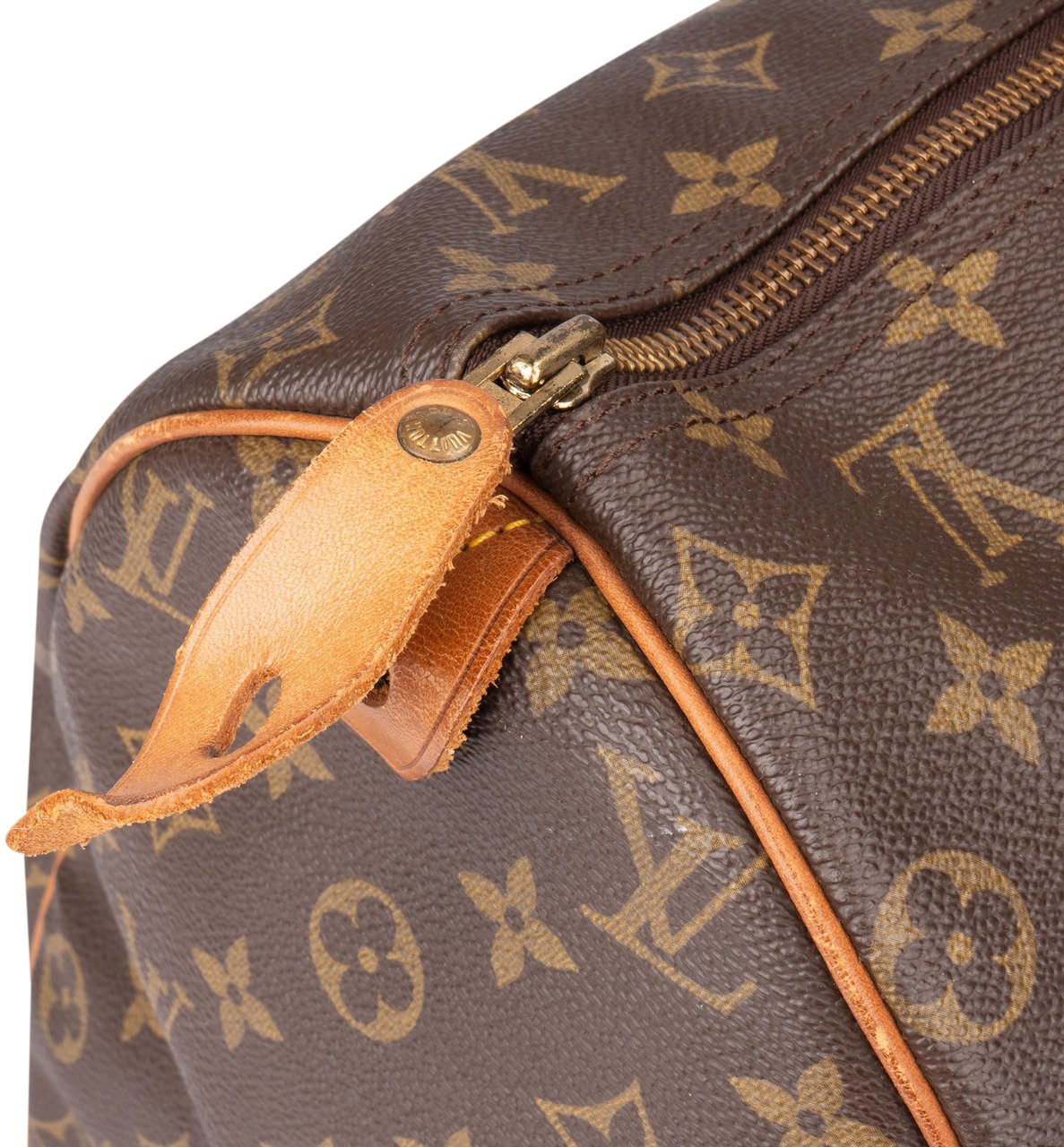 Louis Vuitton Louis Vuitton Canvas Monogram Speedy 40 Handbag Bruin
