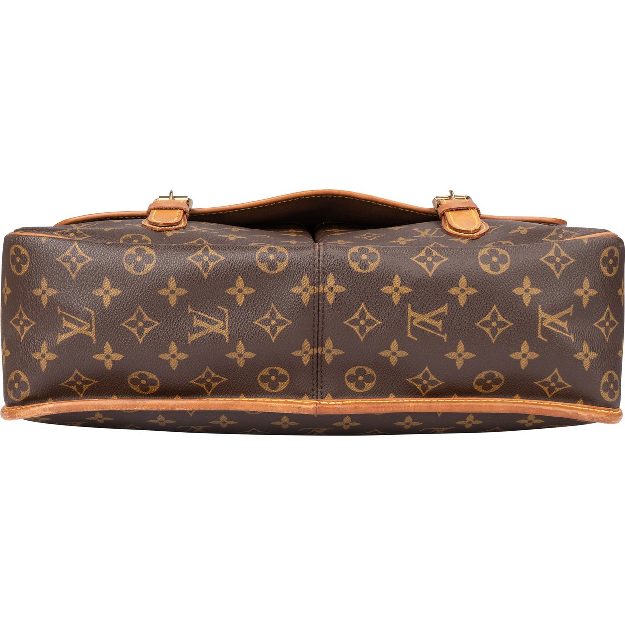 Louis Vuitton Louis Vuitton Canvas Monogram Gibeciere GM Messenger Crossbody Bag Bruin