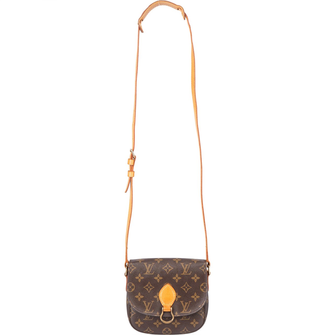 Louis Vuitton Louis Vuitton Canvas Monogram Saint Cloud PM Crossbody Bag Bruin