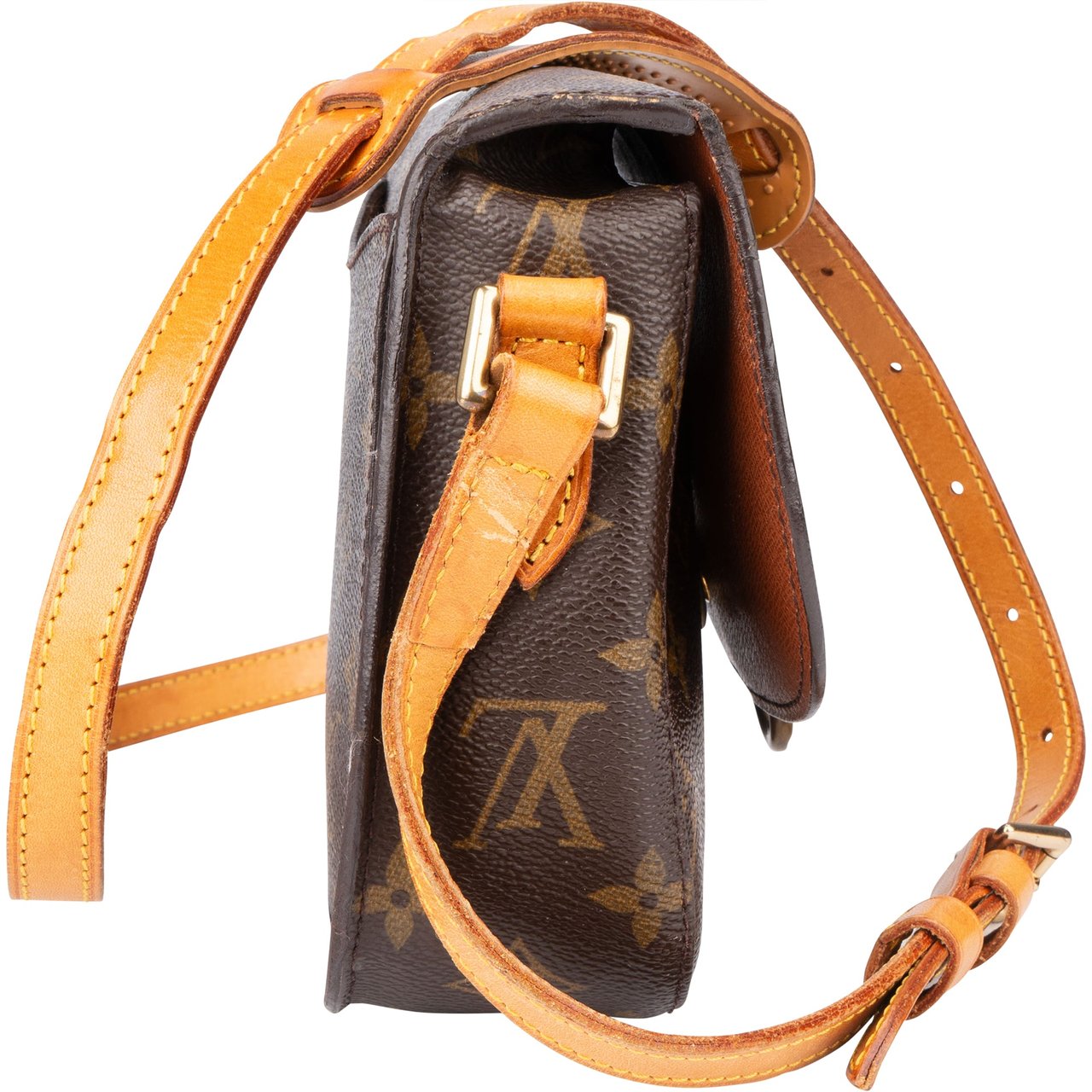 Louis Vuitton Louis Vuitton Canvas Monogram Saint Cloud PM Crossbody Bag Bruin