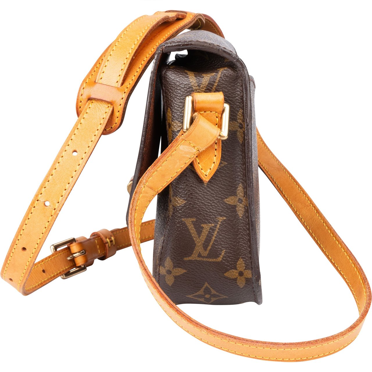 Louis Vuitton Louis Vuitton Canvas Monogram Saint Cloud PM Crossbody Bag Bruin
