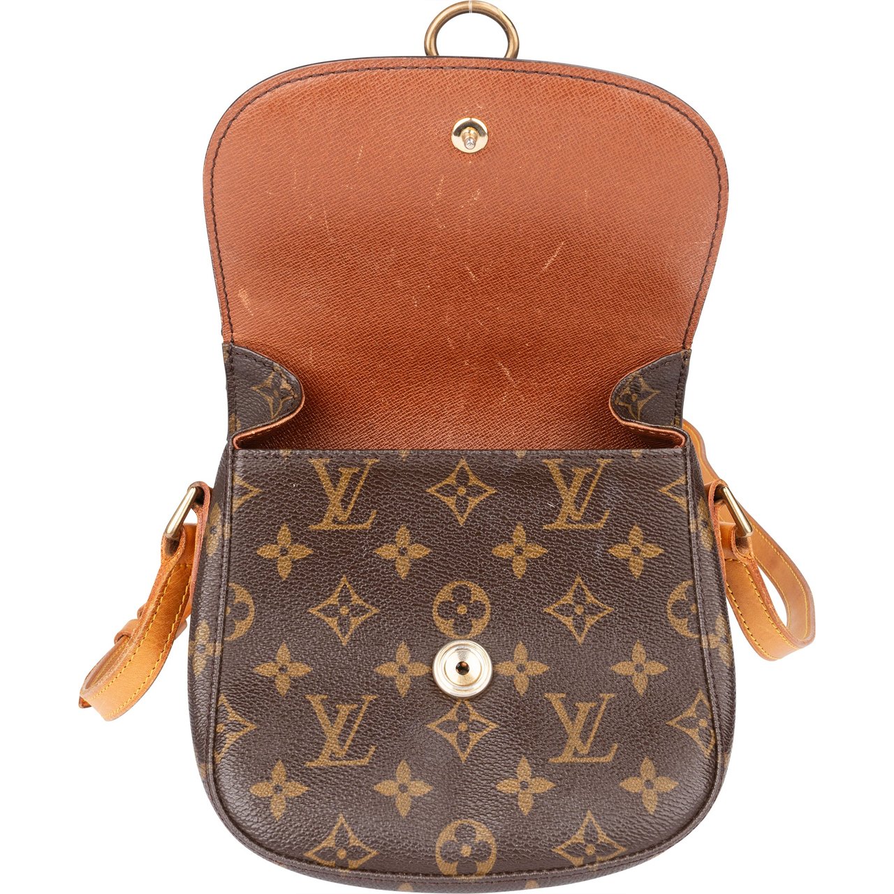 Louis Vuitton Louis Vuitton Canvas Monogram Saint Cloud PM Crossbody Bag Bruin