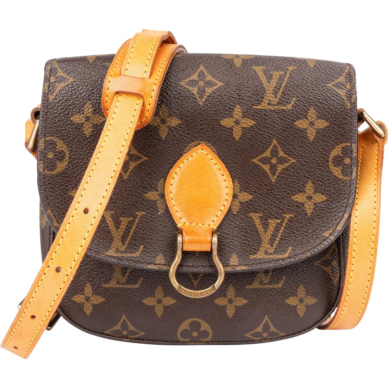 Louis Vuitton Louis Vuitton Canvas Monogram Saint Cloud PM Crossbody Bag Bruin