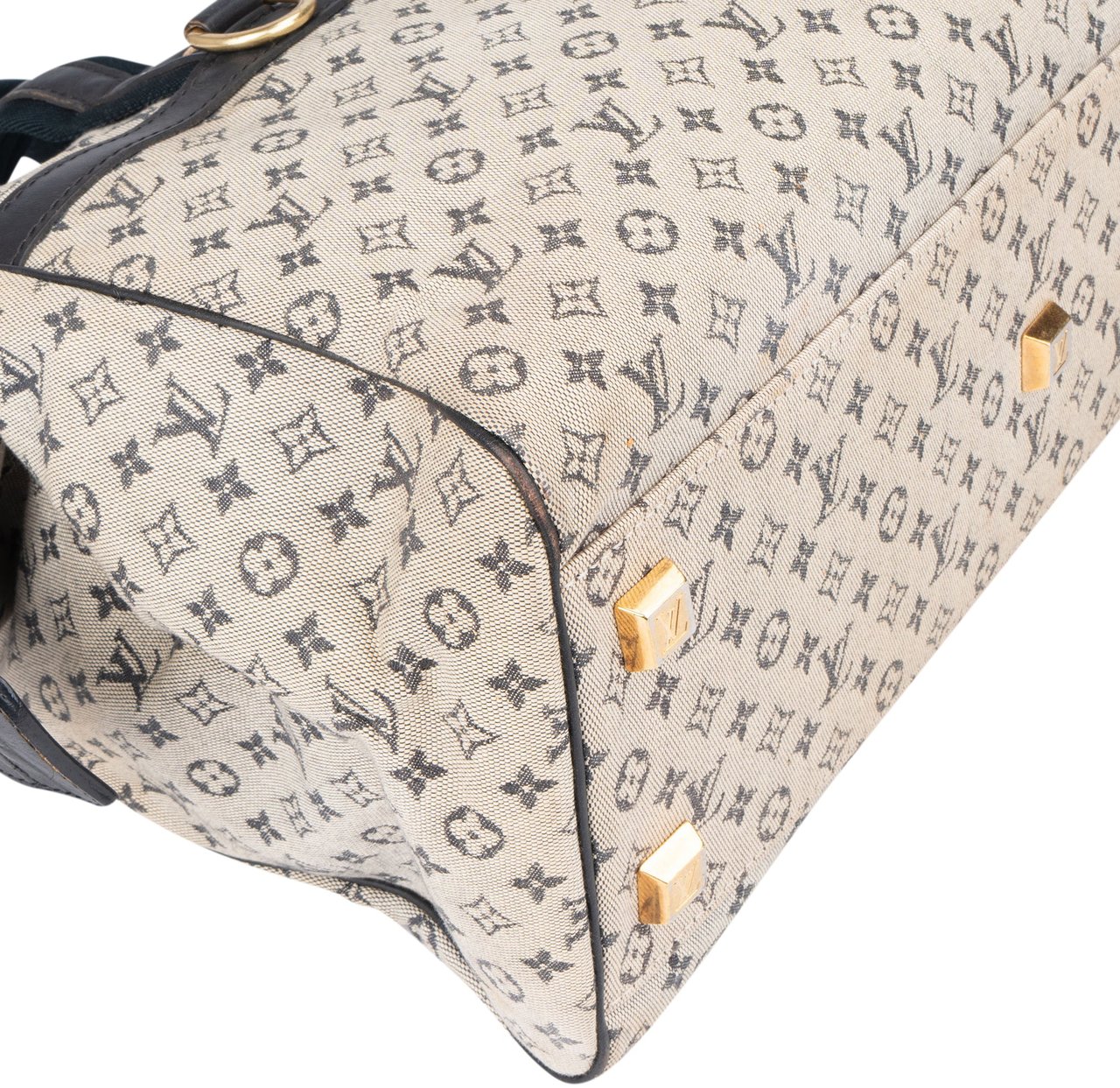 Louis Vuitton Louis Vuitton Mini Lin Monogram Josephine GM Handbag Blauw