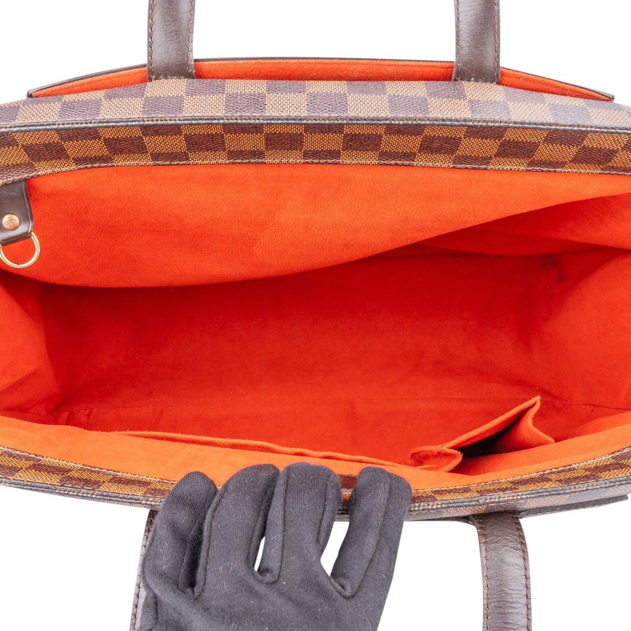 Louis Vuitton Damier Ebene Monogram Parioli Shoulder Bag Bruin