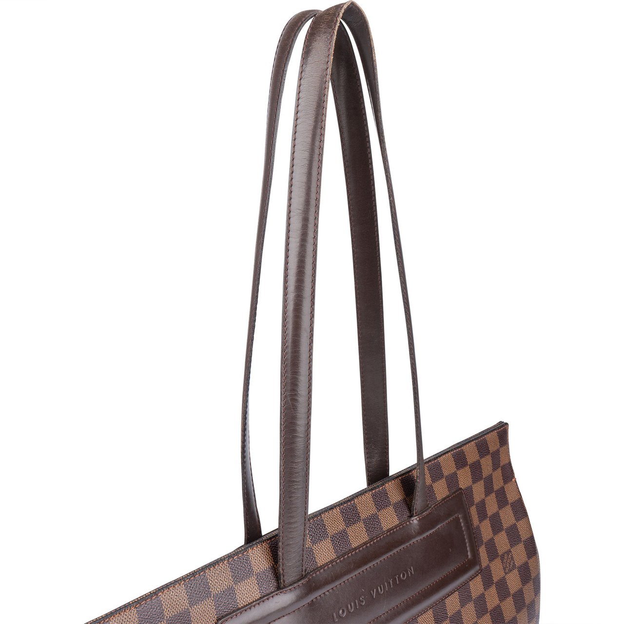 Louis Vuitton Damier Ebene Monogram Parioli Shoulder Bag Bruin