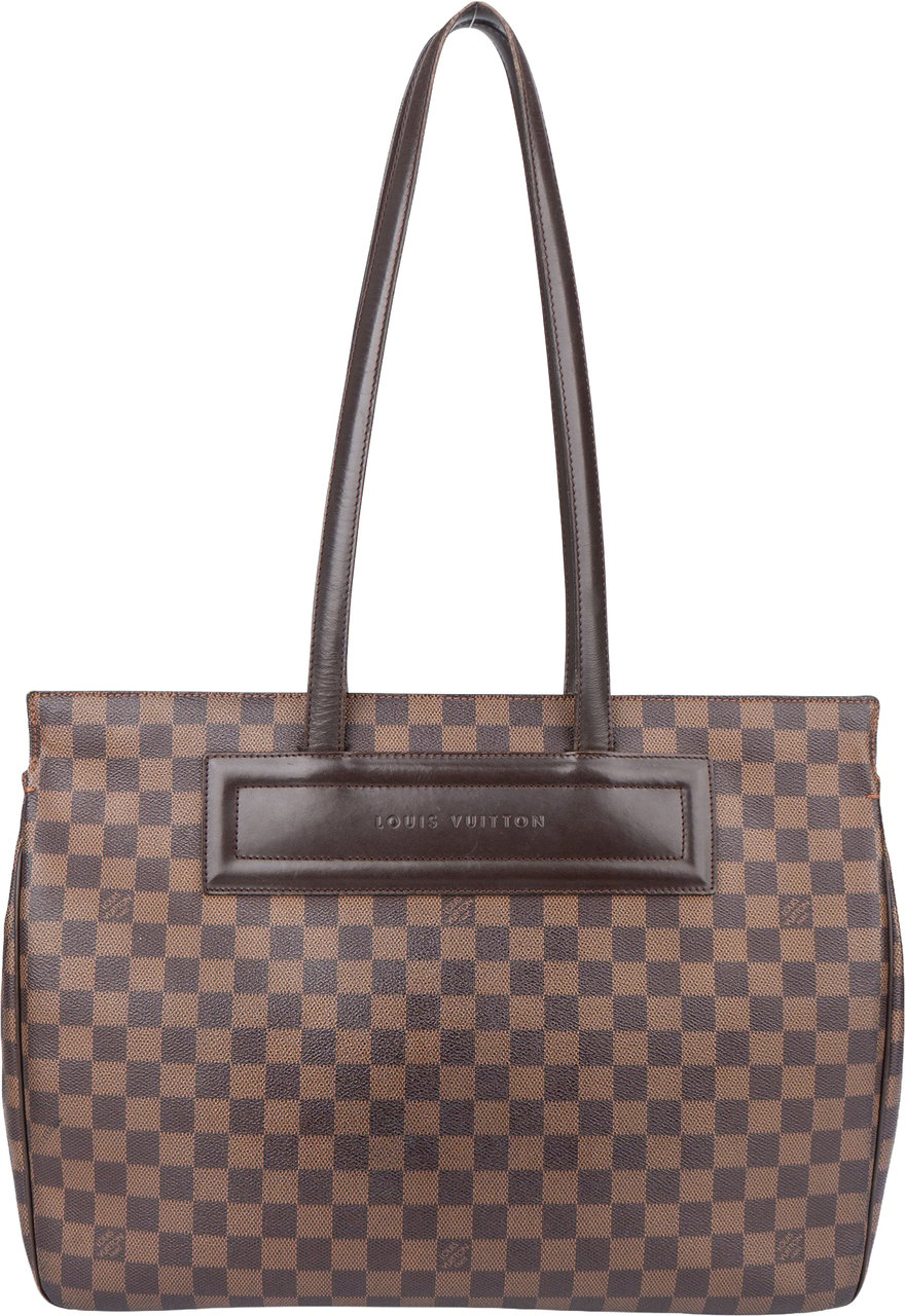 Louis Vuitton Damier Ebene Monogram Parioli Shoulder Bag Bruin