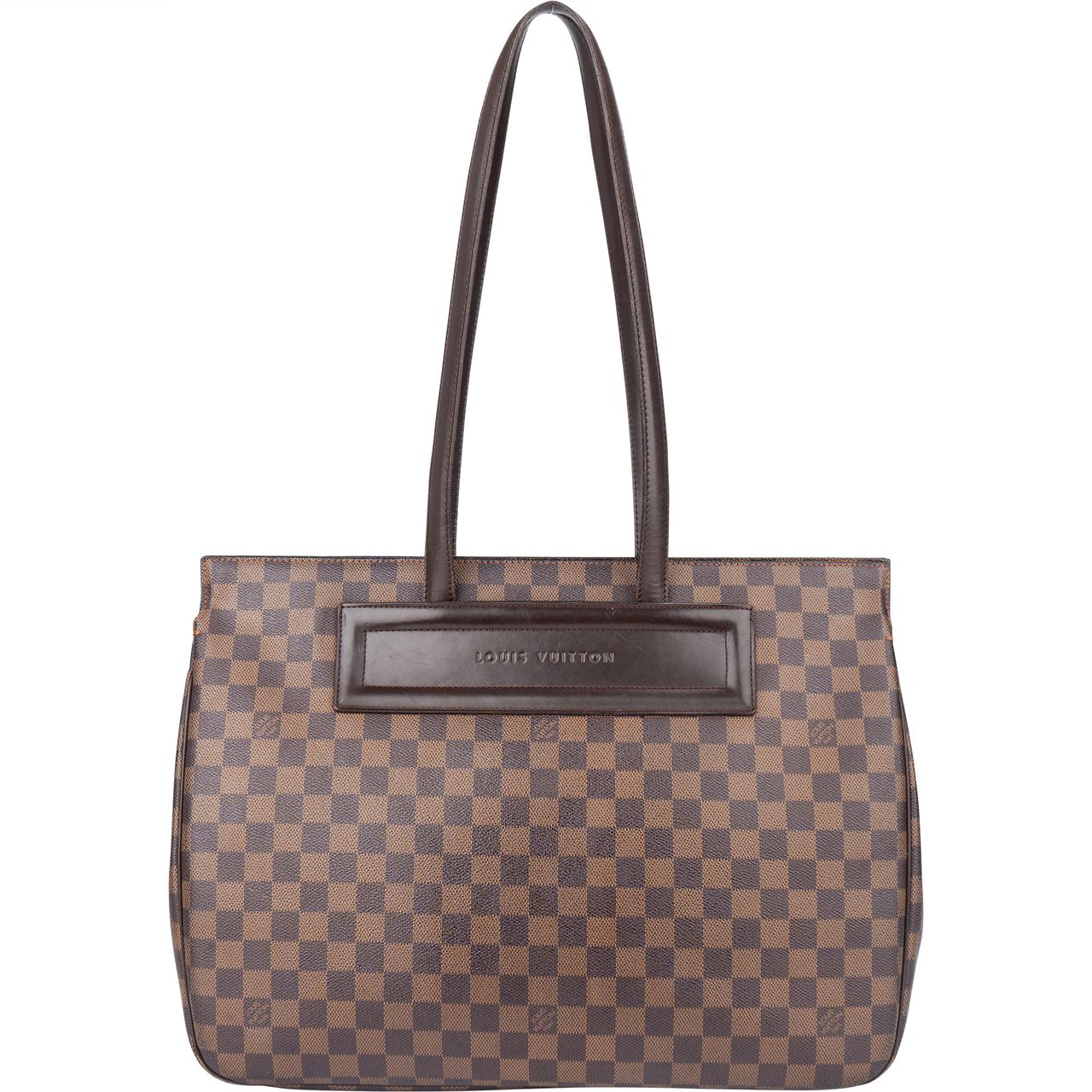 Louis Vuitton Damier Ebene Monogram Parioli Shoulder Bag Bruin