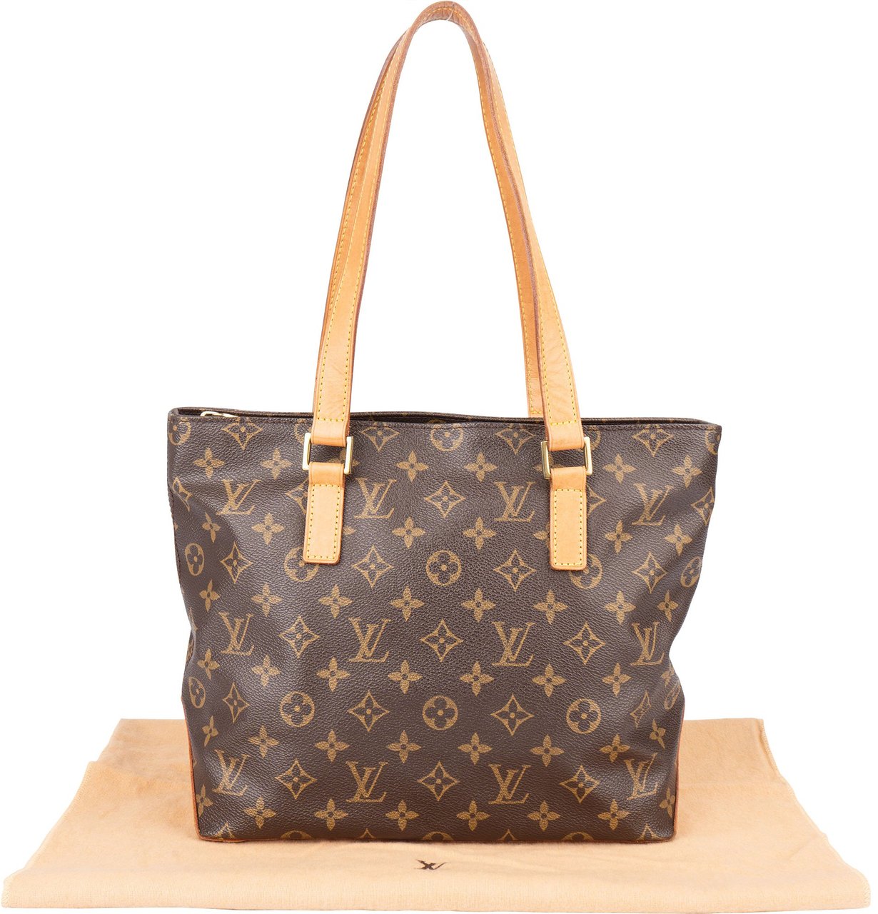 Louis Vuitton Louis Vuitton Canvas Monogram Cabas Piano Shoulder Bag Bruin