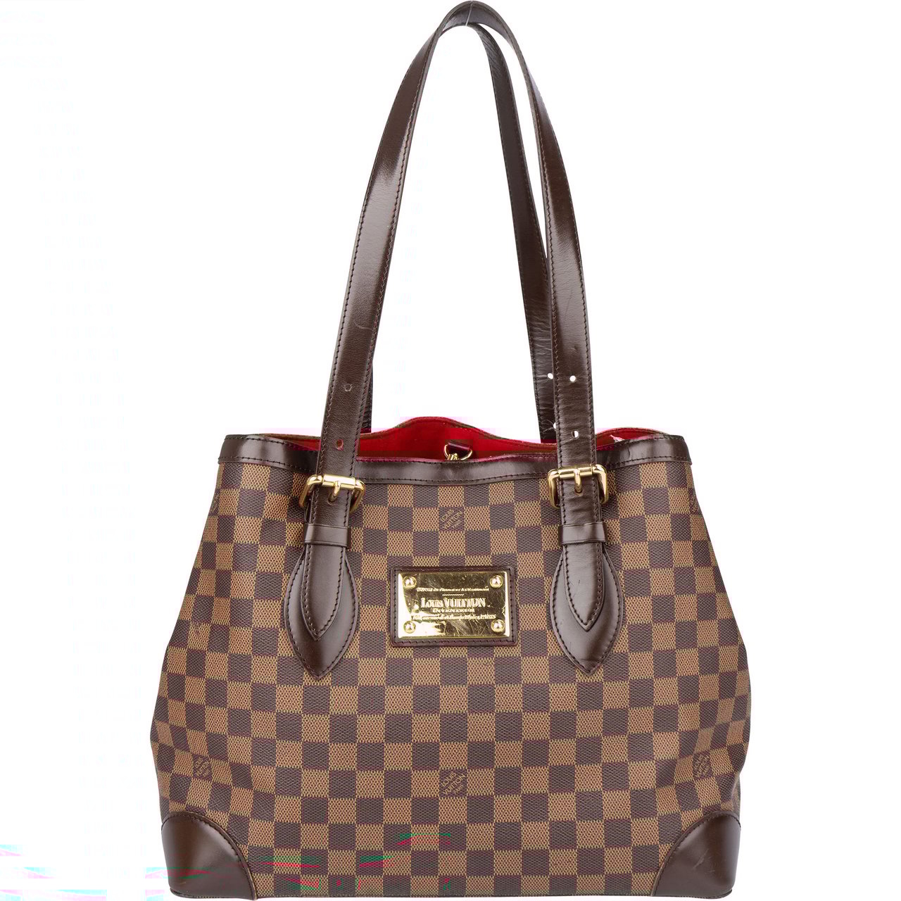 Louis Vuitton Louis Vuitton Damier Ebene Monogram Hampstead MM Handbag Bruin