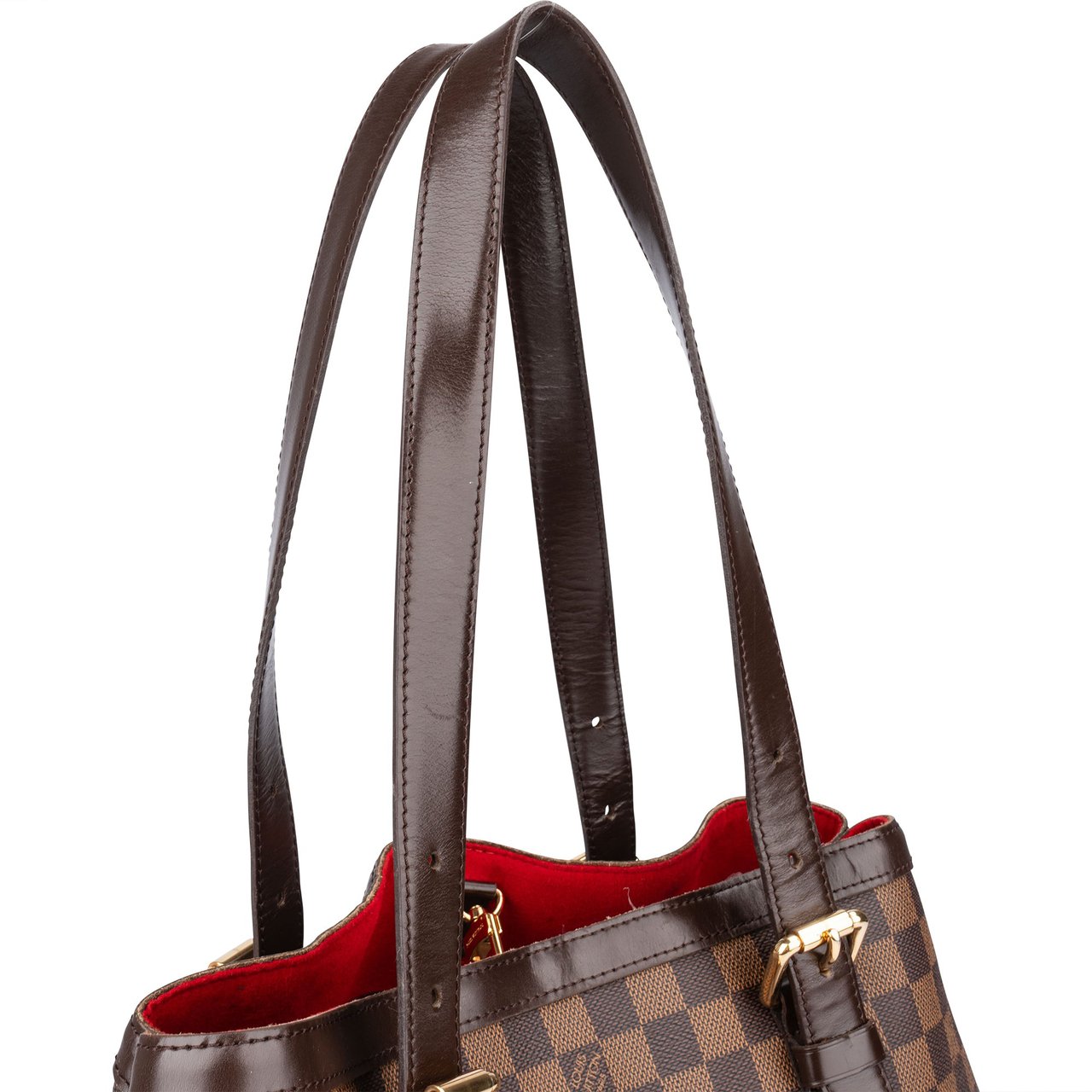 Louis Vuitton Louis Vuitton Damier Ebene Monogram Hampstead MM Handbag Bruin