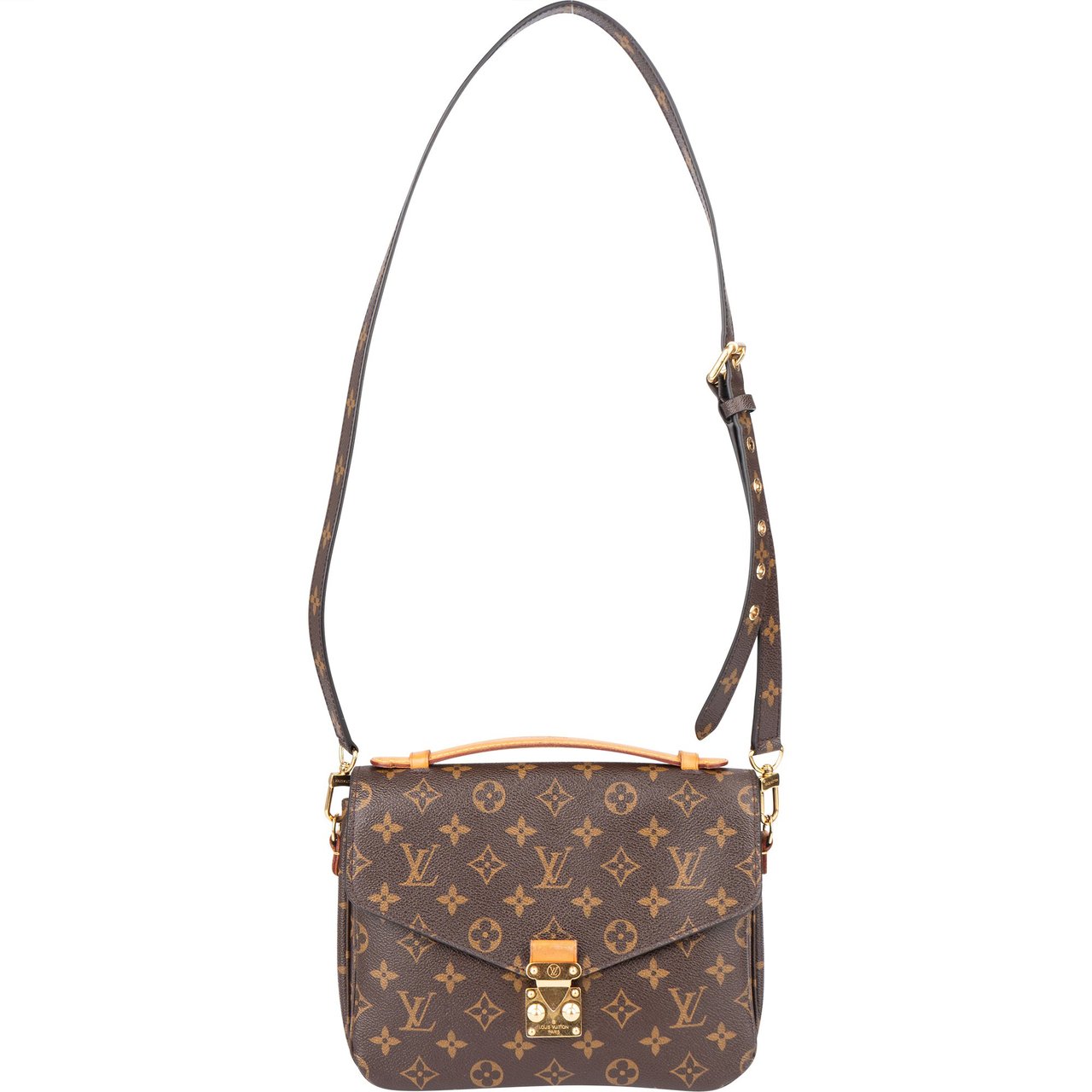 Louis Vuitton Louis Vuitton Canvas Monogram Metis Handbag Bruin
