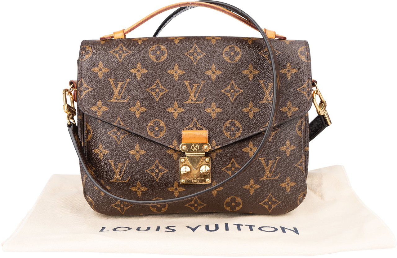 Louis Vuitton Louis Vuitton Canvas Monogram Metis Handbag Bruin