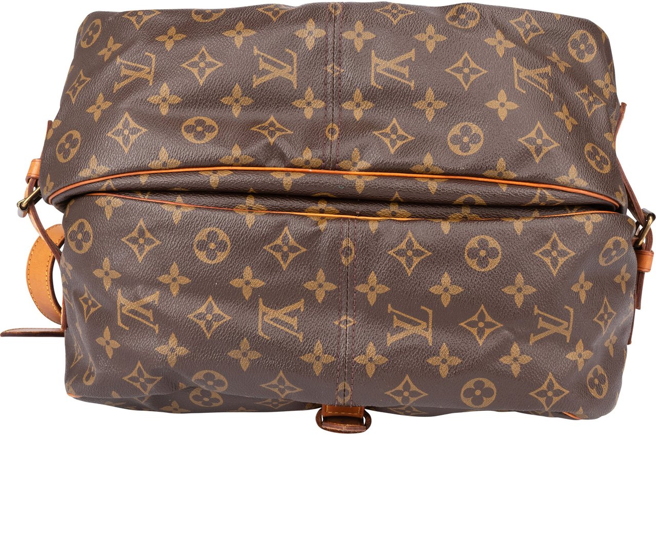 Louis Vuitton Louis Vuitton Canvas Monogram Saumur 35 Crossbody Bag Bruin