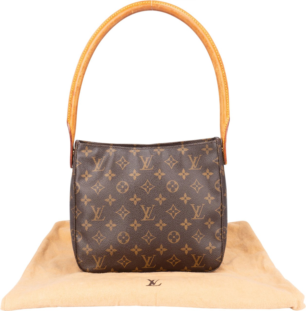 Louis Vuitton Louis Vuitton Canvas Monogram Looping MM Shoulder Bag Bruin