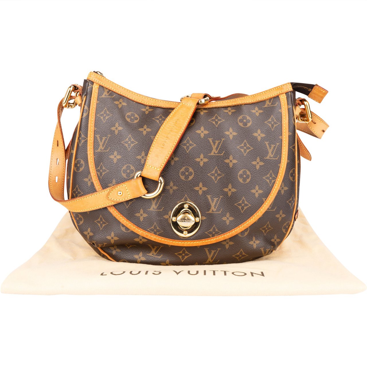 Louis Vuitton Louis Vuitton Canvas Monogram Tulum GM Crossbody Bag Bruin