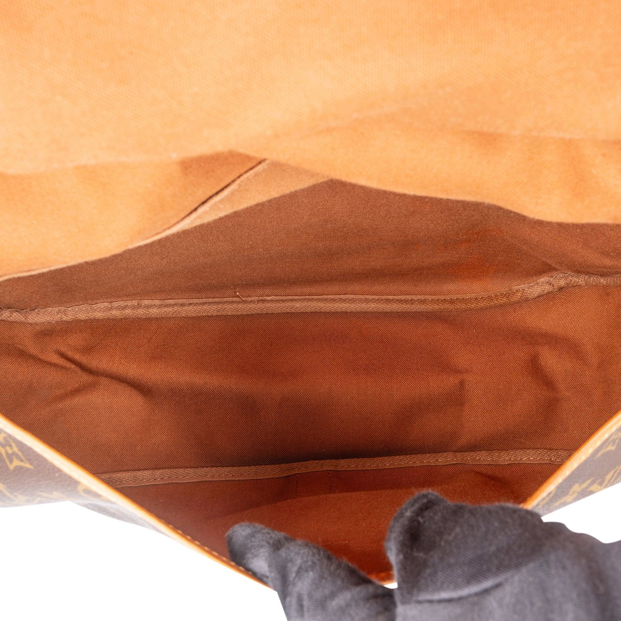 Louis Vuitton Louis Vuitton Canvas Monogram Saumur 35 Crossbody Bag Bruin