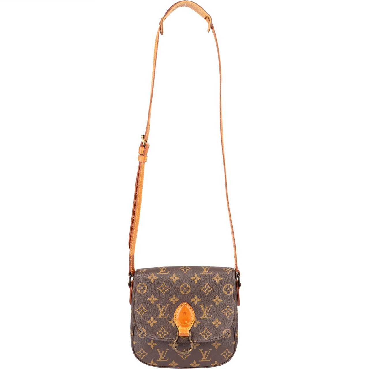 Louis Vuitton Louis Vuitton Canvas Monogram Saint Cloud MM Crossbody Bag Bruin