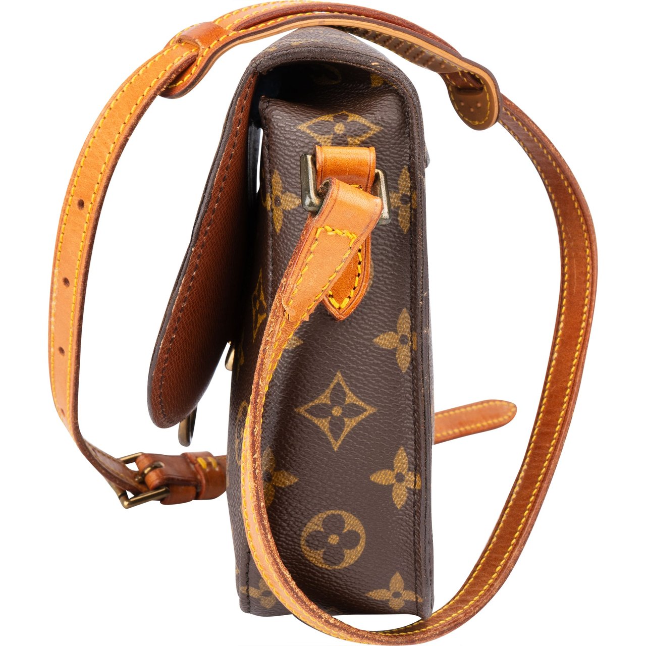 Louis Vuitton Louis Vuitton Canvas Monogram Saint Cloud MM Crossbody Bag Bruin