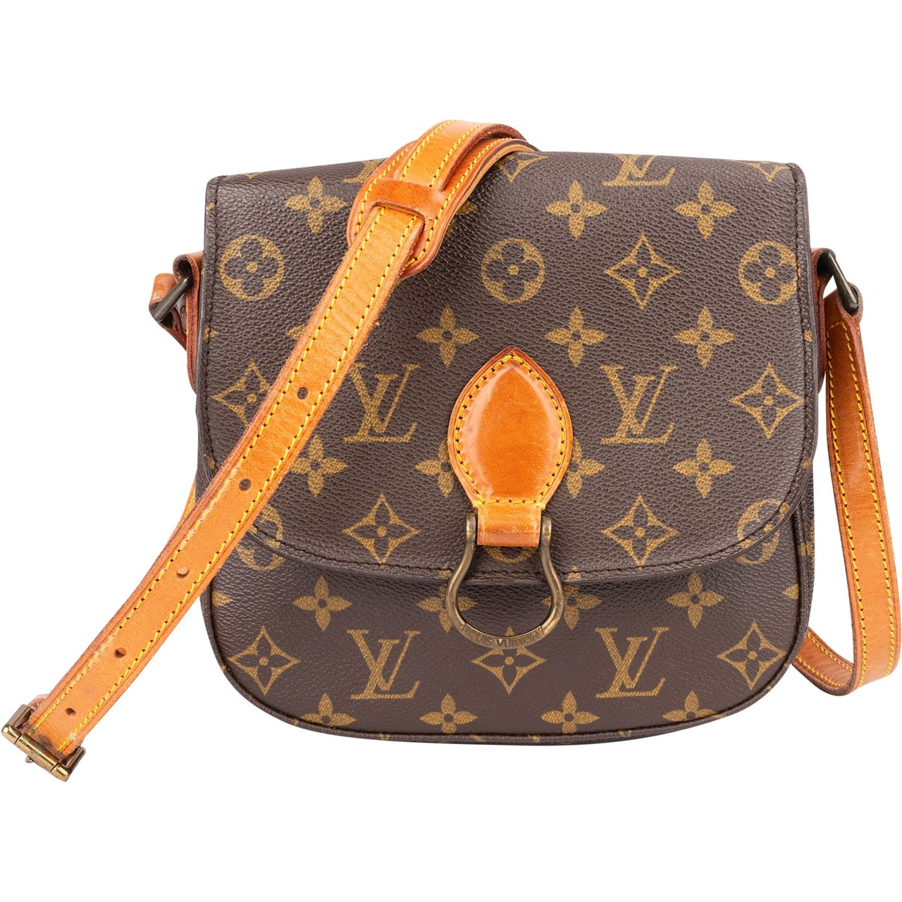 Louis Vuitton Louis Vuitton Canvas Monogram Saint Cloud MM Crossbody Bag Bruin