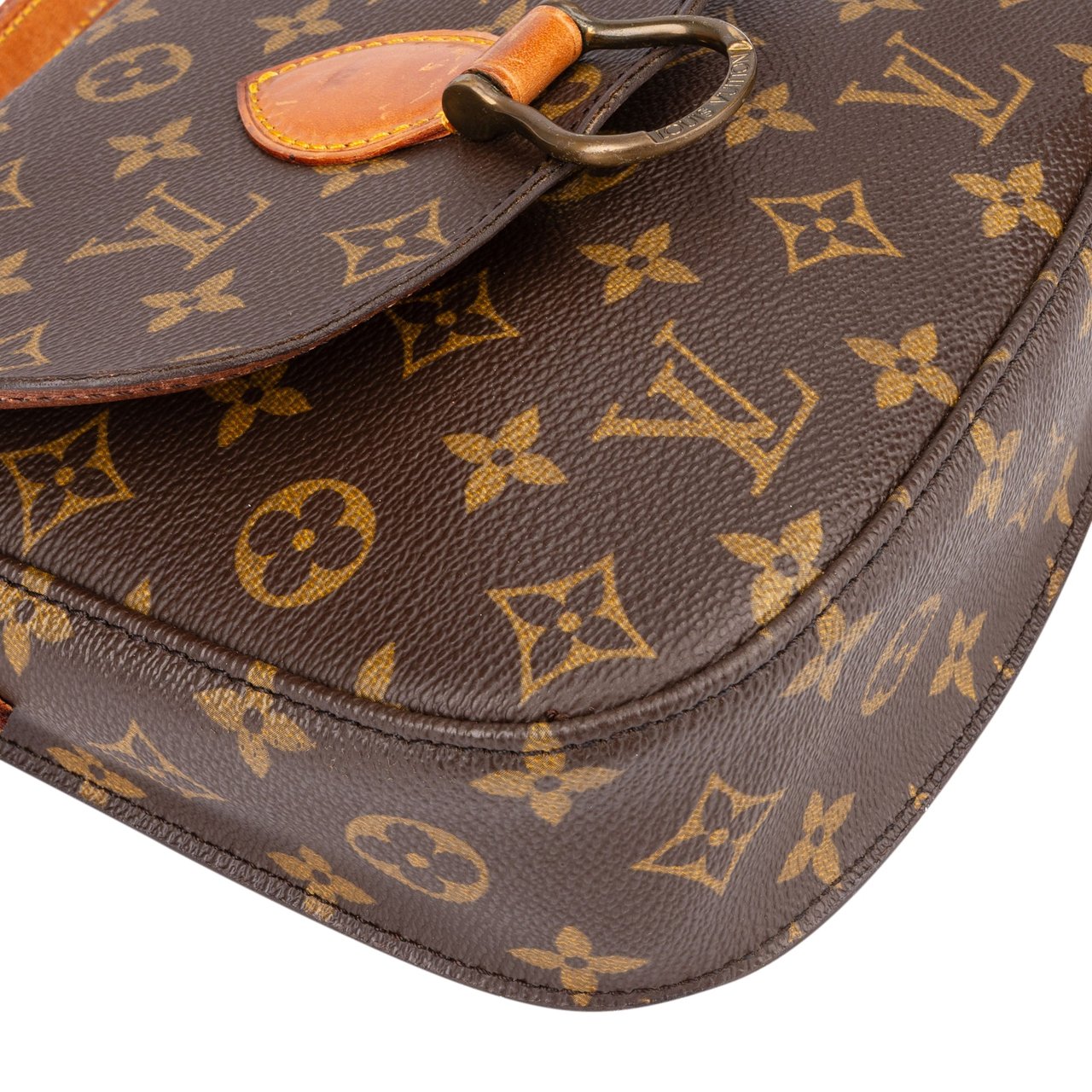 Louis Vuitton Louis Vuitton Canvas Monogram Saint Cloud MM Crossbody Bag Bruin