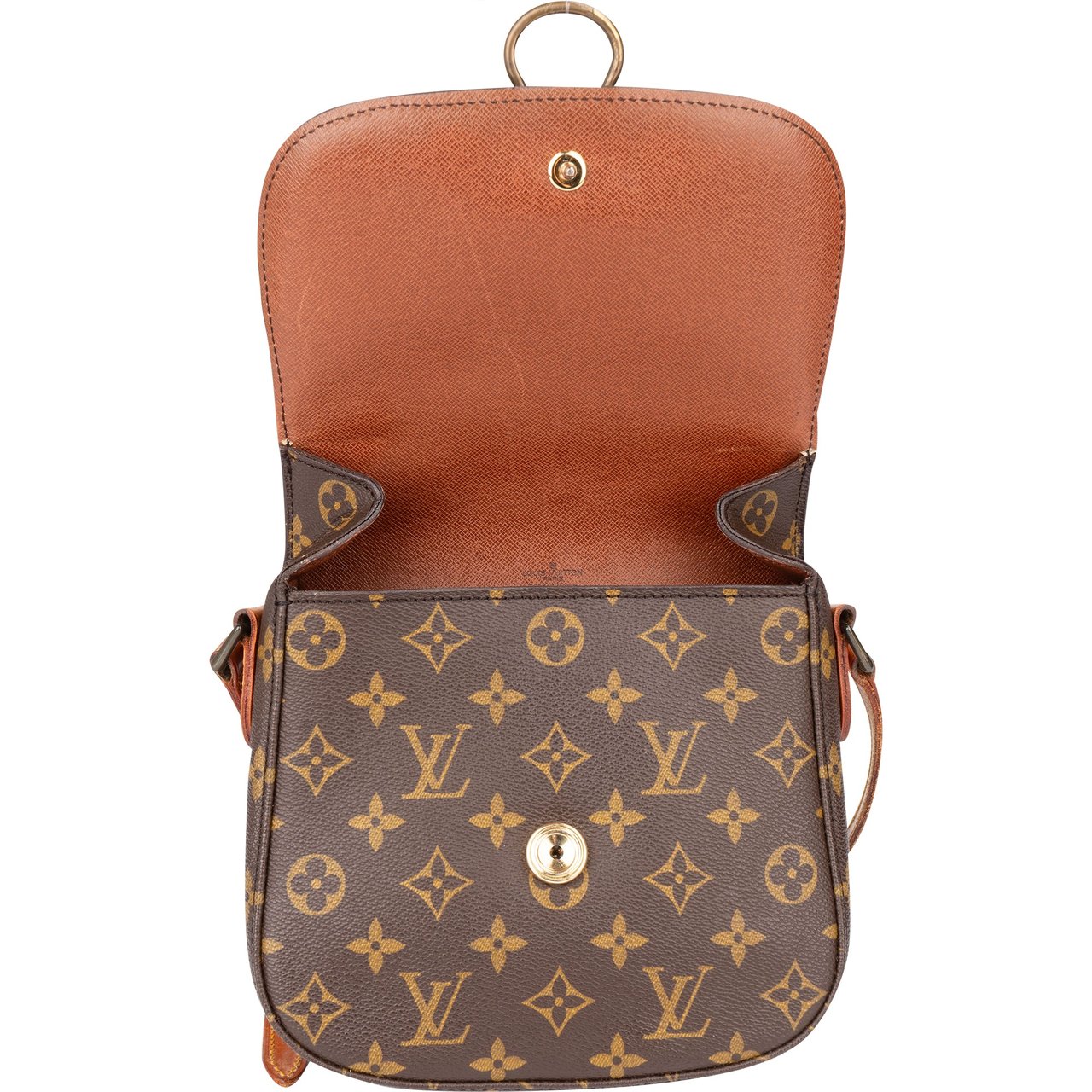 Louis Vuitton Louis Vuitton Canvas Monogram Saint Cloud MM Crossbody Bag Bruin