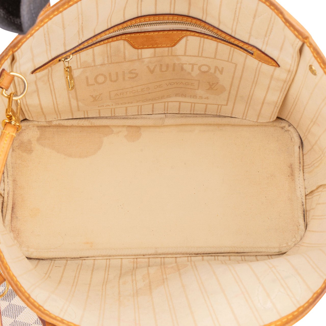Louis Vuitton Louis Vuitton Canvas Monogram Neverfull PM Handbag Wit