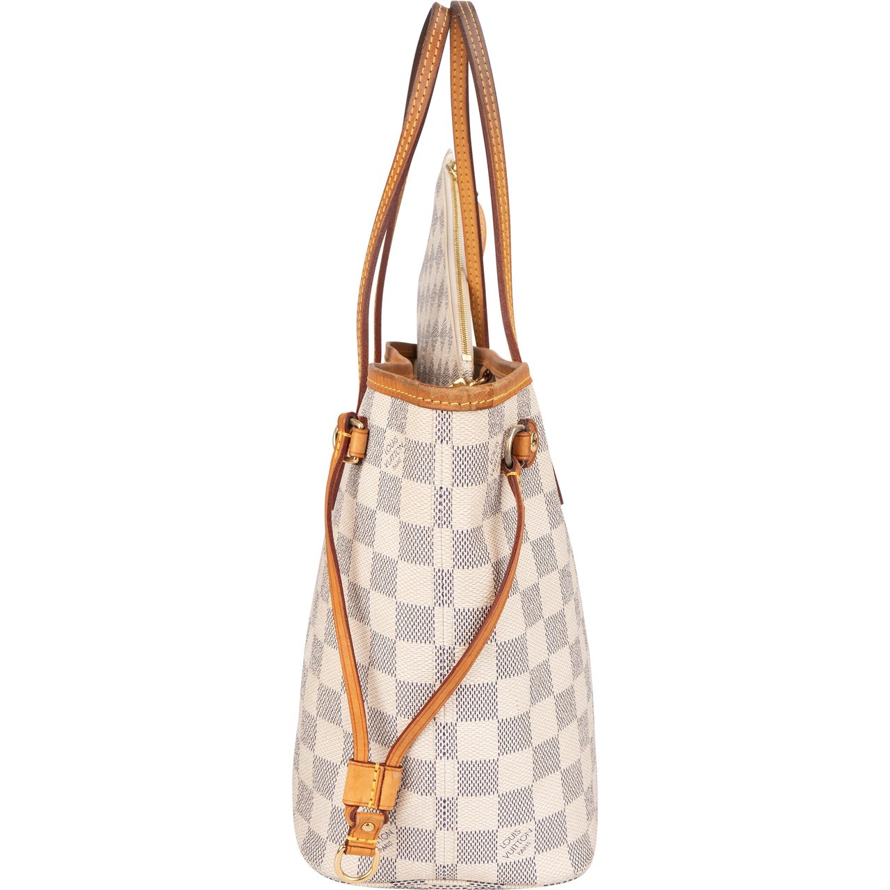 Louis Vuitton Louis Vuitton Canvas Monogram Neverfull PM Handbag Wit