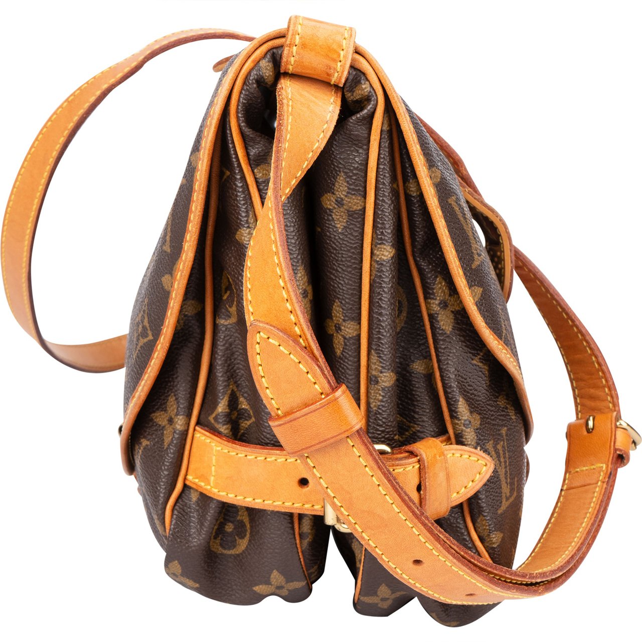 Louis Vuitton Louis Vuitton Canvas Monogram Saumur 30 Crossbody Bag Bruin